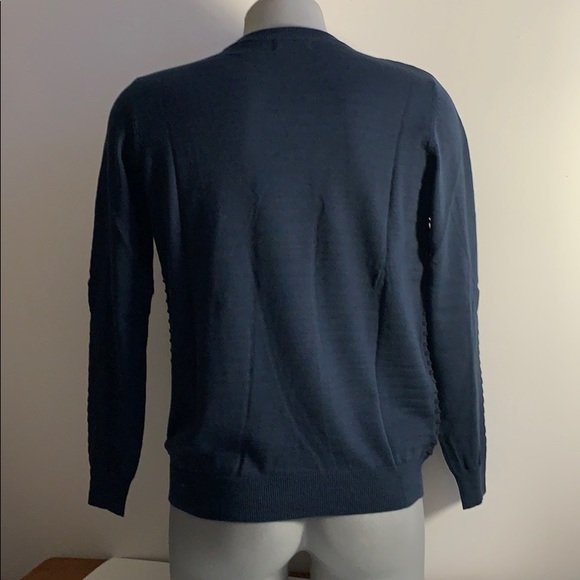 Blue Striped Conbipel Sweater - Picture 4 of 4